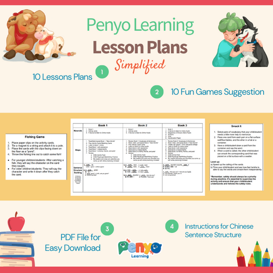 Lesson Plans 1 (Simplified Chinese Digital Download)